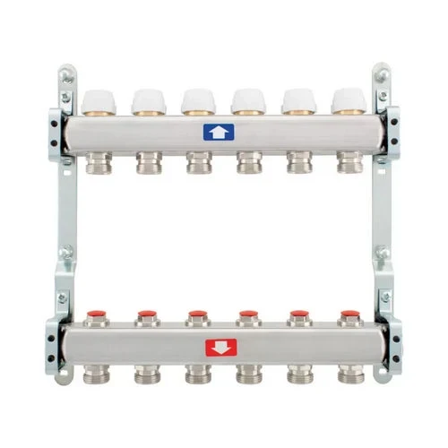 Collettore premontato con detentori 12 vie 1 x3/4