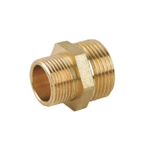 Nipple doppio ridotto mm in ottone giallo 3/4 x 1 1/4