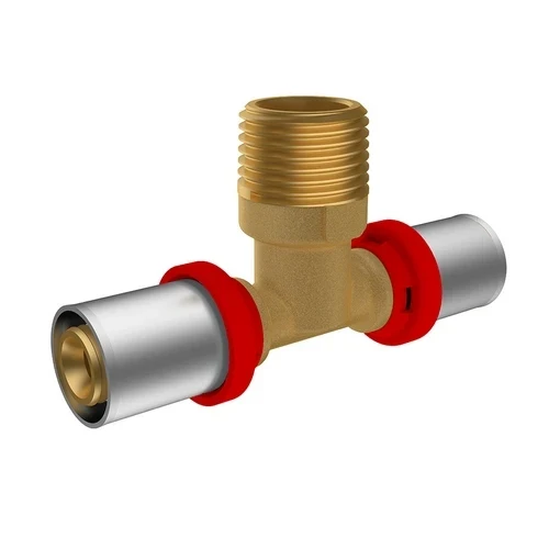 Raccordo a pressare ikaro a t maschio 1/2 d.20x2 -conf