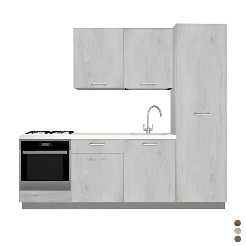 Cucina completa da 240 cm rovere miele