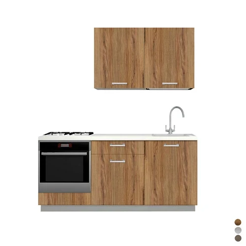 Cucina completa da 180 cm noce