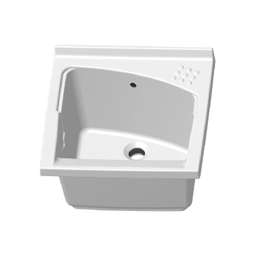 Lavatoio in ceramica revine da incasso per mobile cm 75 x 61