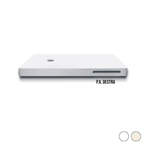 Base linea emotion beige 121x46xh12 p.a. sx