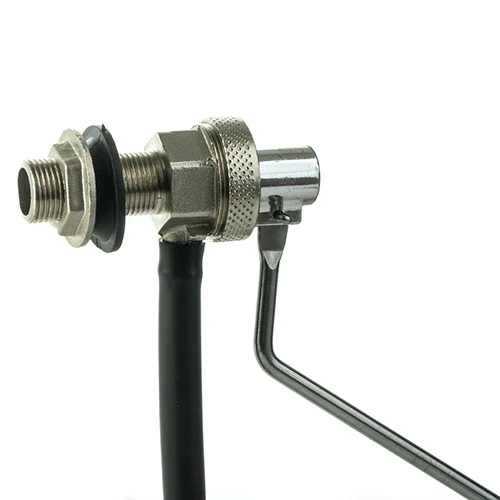 Rubinetto a galleggiante nichelato silenzioso tipo catis 3/8 200 mm