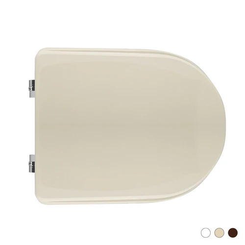 Sedile wc per pozzi ginori vaso atena forma 7 champagne cerniere a passanti