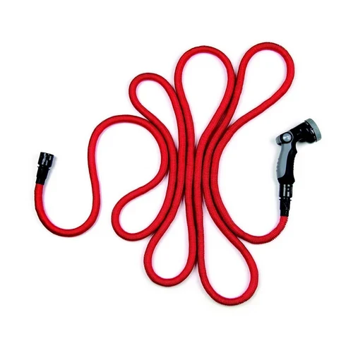 Tubo da giardino bamboo estensibile rosso mt 5-15
