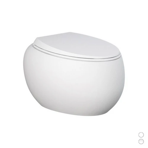 Vaso sospeso cloud rimless fissaggio nascosto bianco opaco matt