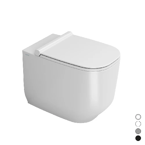Vaso traslato filo muro btw alba rimless bianco