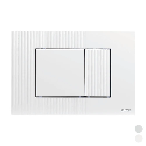 Placca doppio scarico metis cromo lucido