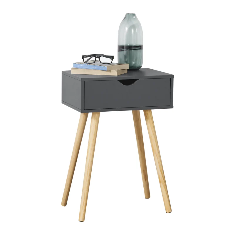 Mesa de Centro Östersund con Cajón aglomerado 60 x 40 x 29,5 cm - En diferentes colores [en.casa]