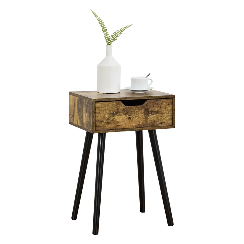Mesa de Centro Östersund con Cajón aglomerado 60 x 40 x 29,5 cm - En diferentes colores [en.casa]