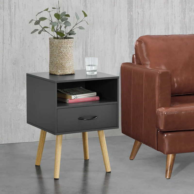 Mesa auxiliar Gävle 57x42x40 cm [en.casa]