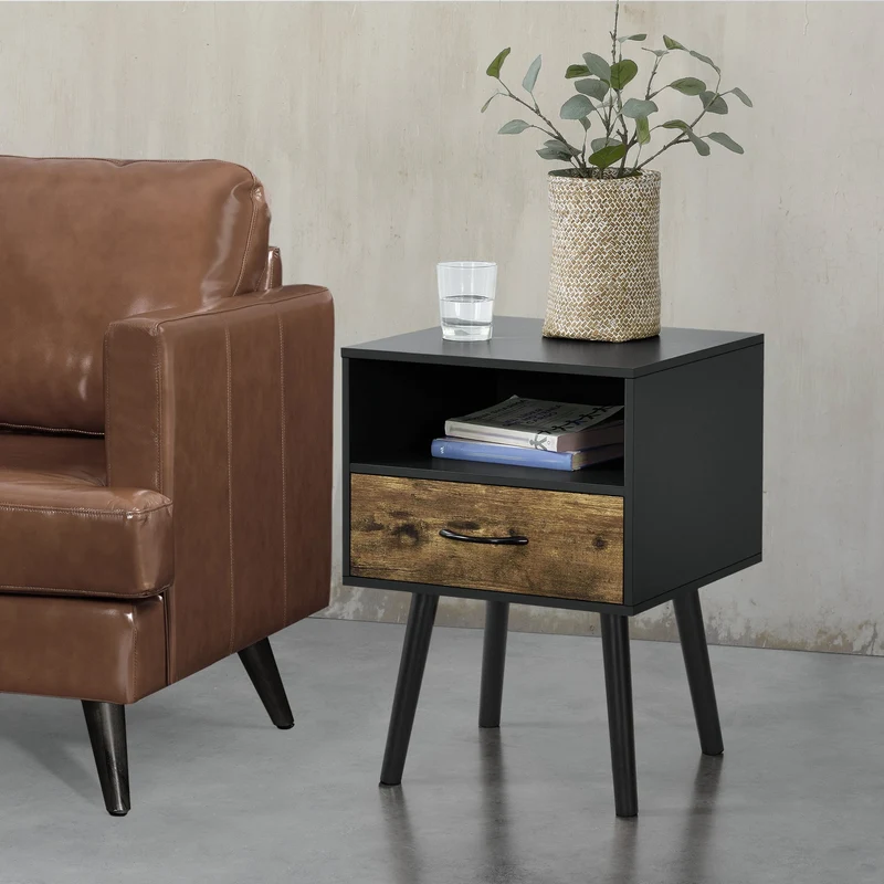 Mesa auxiliar Gävle 57x42x40 cm [en.casa]
