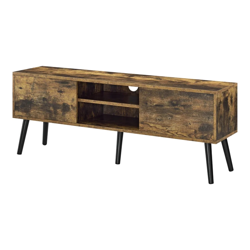 Mesa de Tele Eskilstuna con 2 Puertas 2 Estantes 120x30x47cm [en.casa]