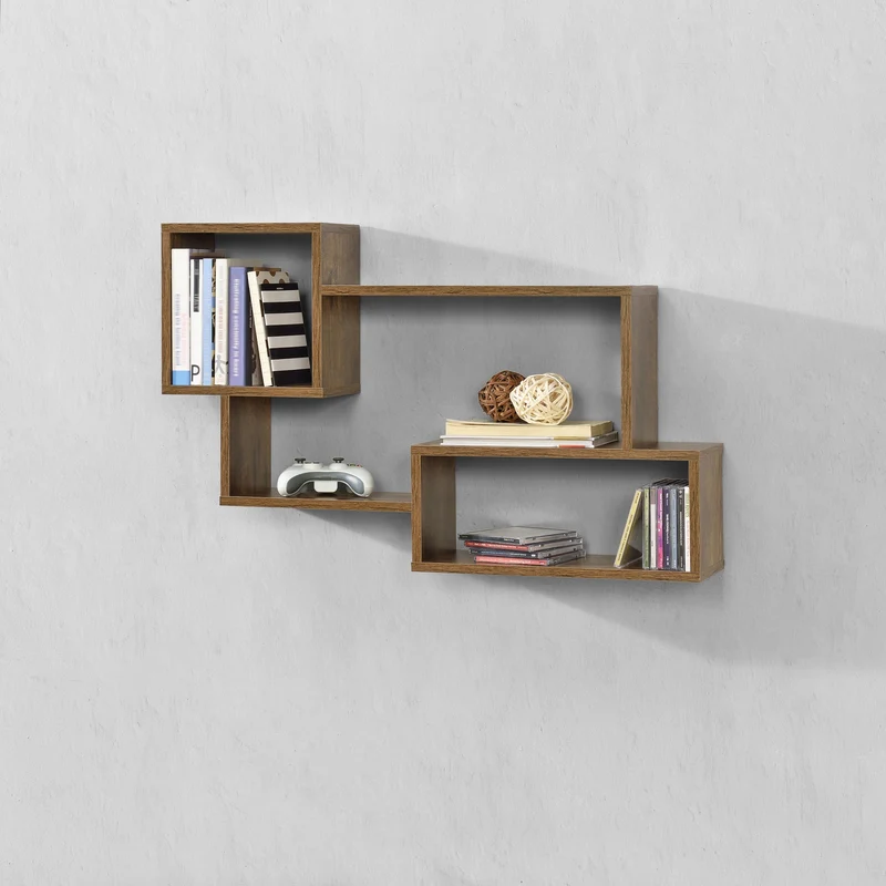 Estante flotante Kvinesdal con 3 compartimentos en varios colores [en.casa]