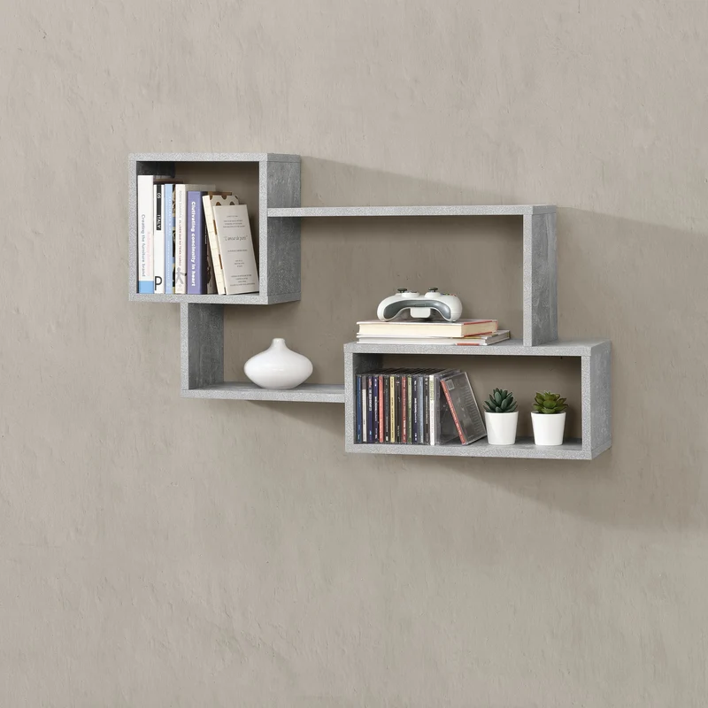 Estante flotante Kvinesdal con 3 compartimentos en varios colores [en.casa]