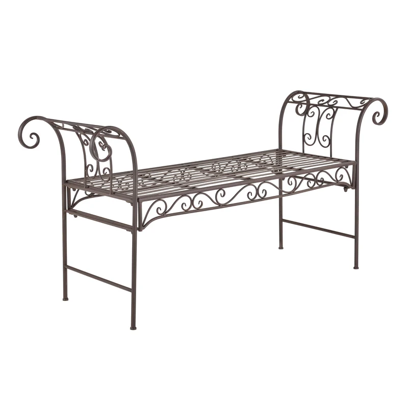 Banco de jardín Cossila 70x147x46 cm varios colores en.casa
