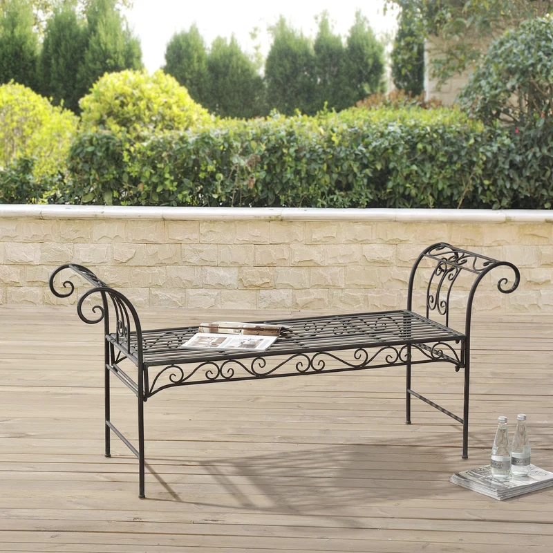 Banco de jardín Cossila 70x147x46 cm varios colores en.casa