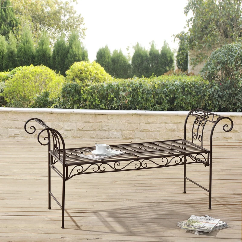 Banco de jardín Cossila 70x147x46 cm varios colores en.casa