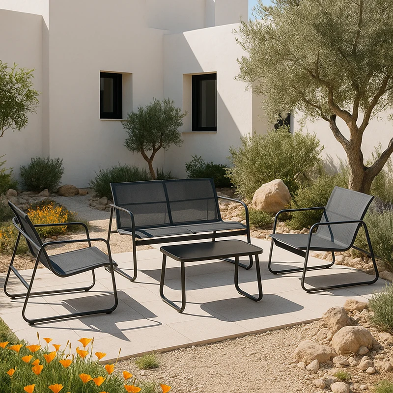 Conjunto de muebles de jardín Palencia varios colores en.casa