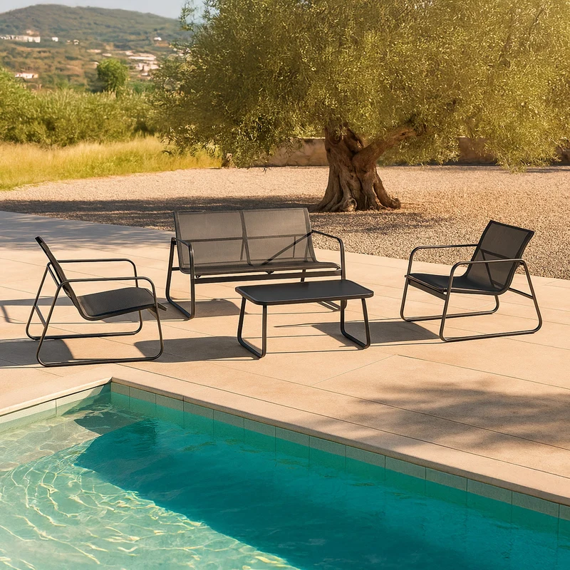 Conjunto de muebles de jardín Palencia varios colores en.casa