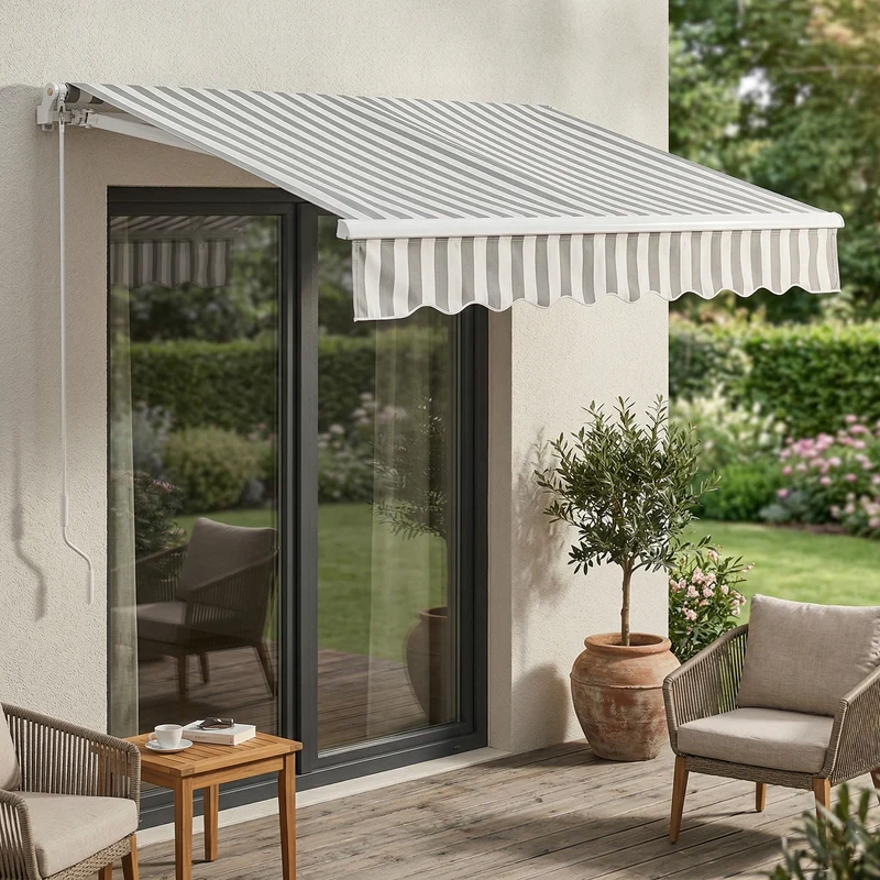 Toldo Articulado Bitonto Retráctil Manual - [en.casa]
