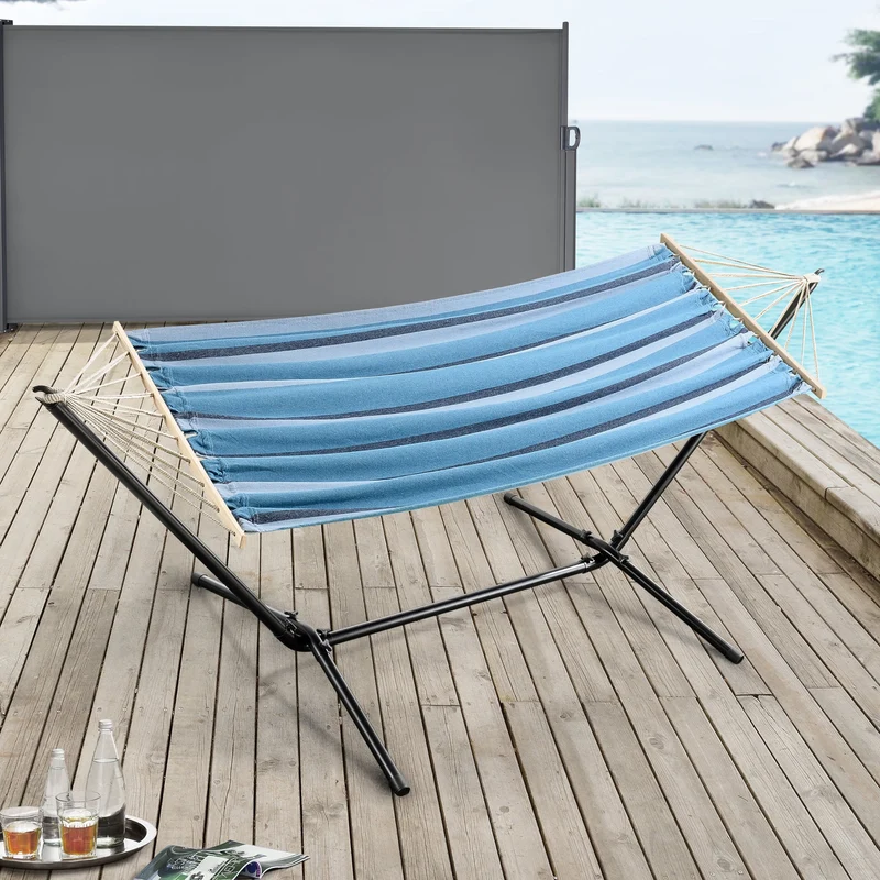 Hamaca Surte con estructura 200x100 cm [en.casa]
