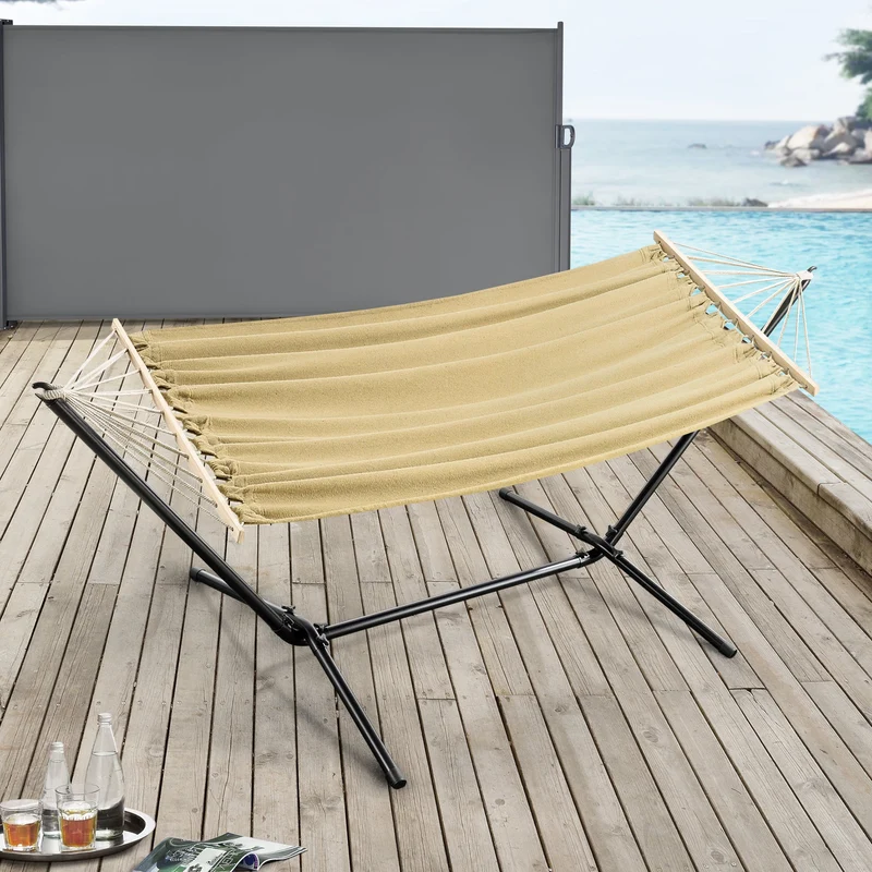 Hamaca Surte con estructura 200x100 cm [en.casa]