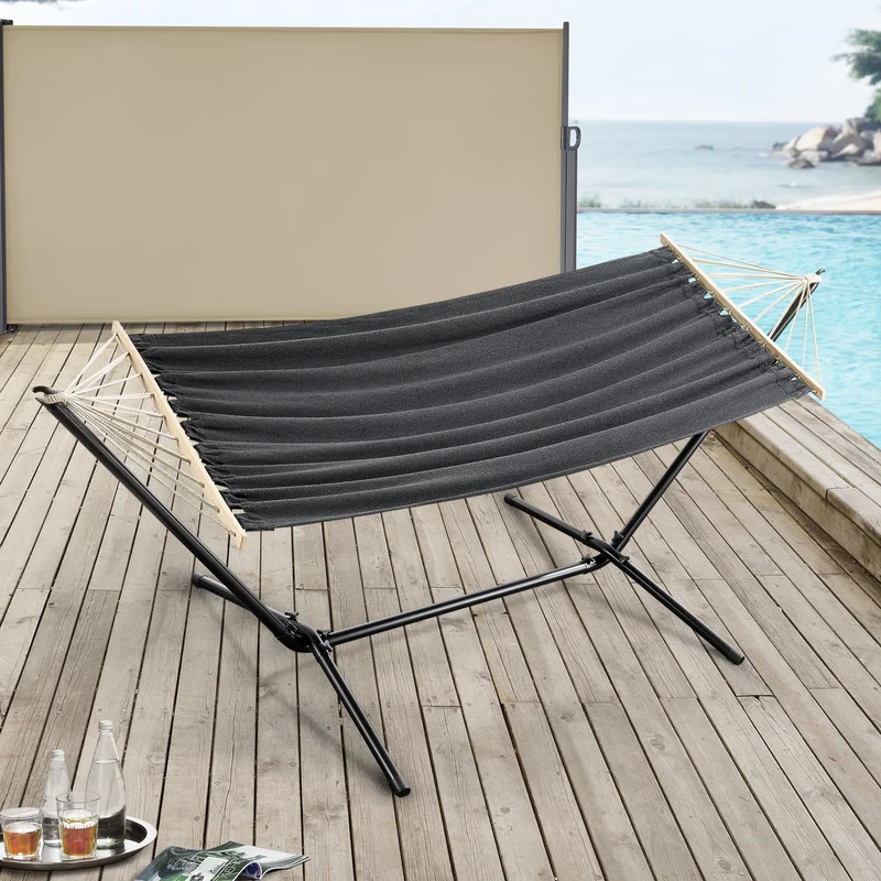 Hamaca Surte con estructura 200x100 cm [en.casa]