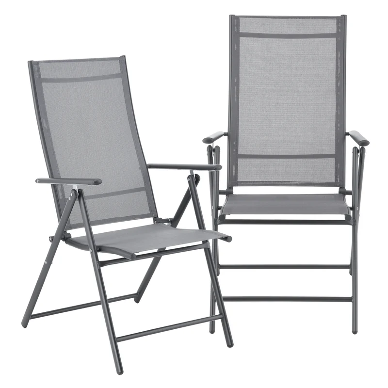 Silla de jardín Kalamata juego de 2 [en.casa]