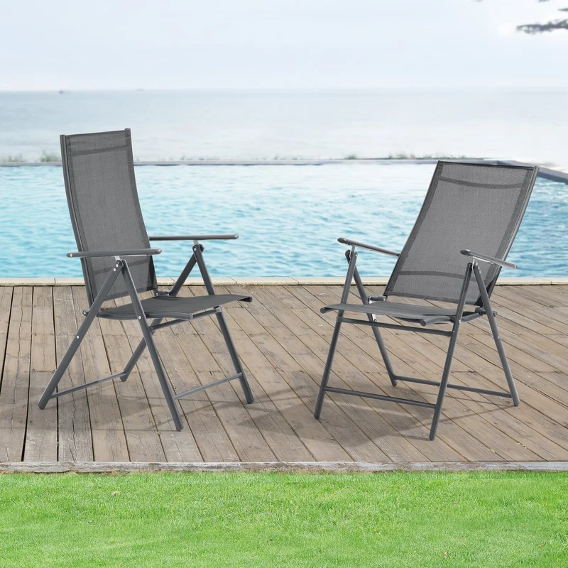 Silla de jardín Kalamata juego de 2 [en.casa]