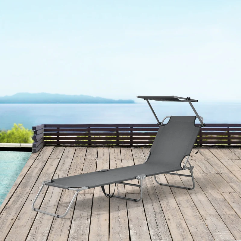 Tumbona Argozelo 186x55x24 cm [casa.pro]