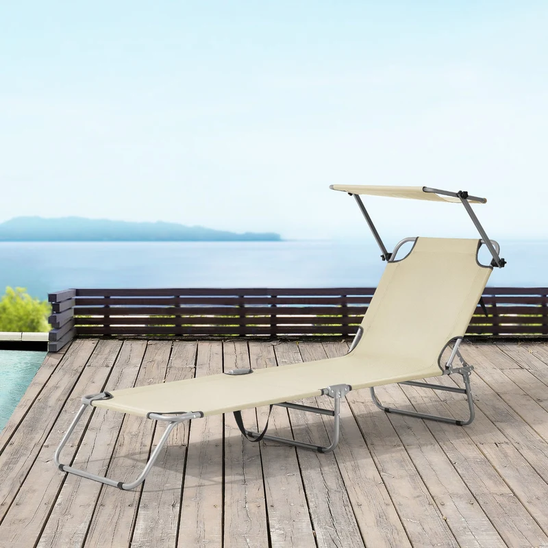 Tumbona Argozelo 186x55x24 cm [casa.pro]