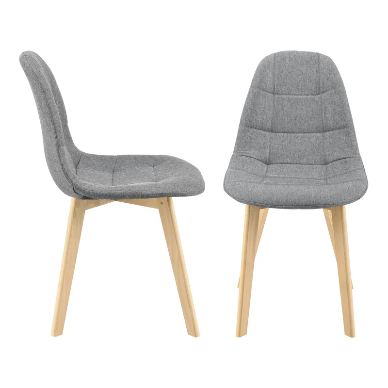 Set de 2 Sillas de Comedor Kopparberg Tapizado Patas de Haya 86 x 53 x 47 cm - En diferentes colores [en.casa]