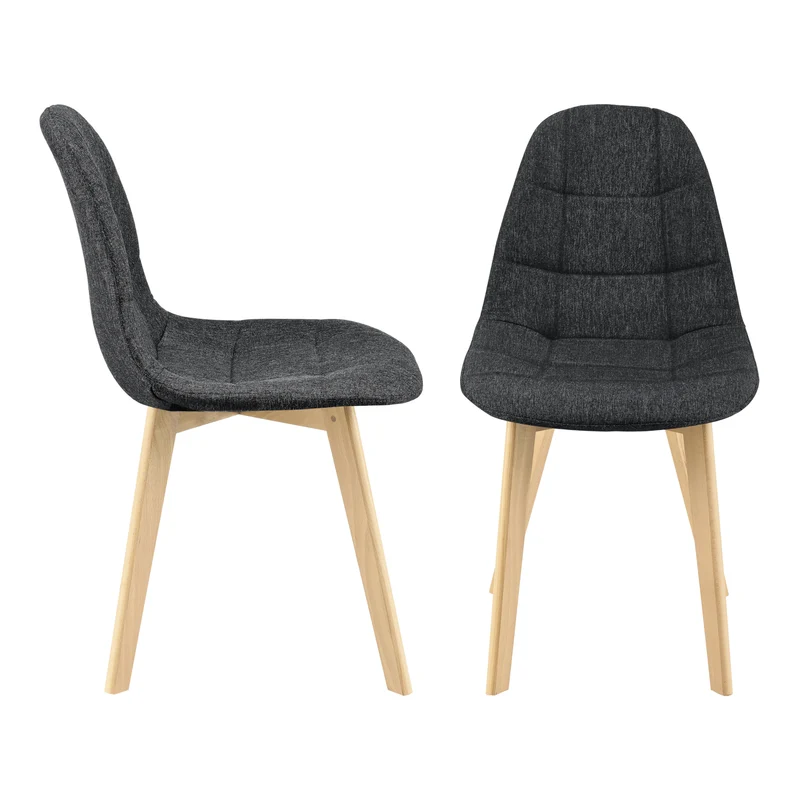 Set de 2 Sillas de Comedor Kopparberg Tapizado Patas de Haya 86 x 53 x 47 cm - En diferentes colores [en.casa]