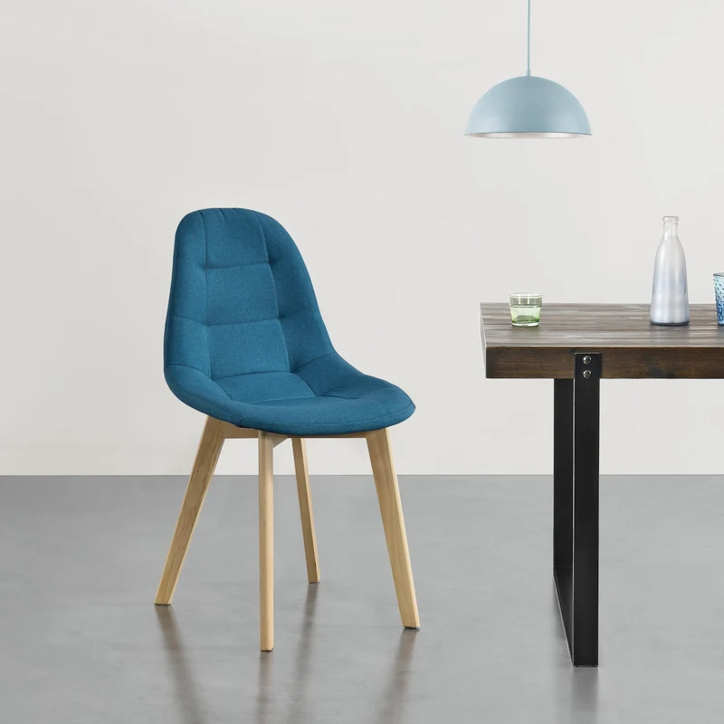 Set de 2 Sillas de Comedor Kopparberg Tapizado Patas de Haya 86 x 53 x 47 cm - En diferentes colores [en.casa]