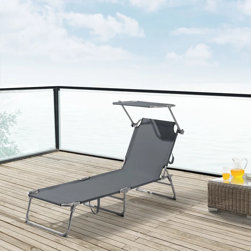 Tumbona Getaria 189x57x28 cm [en.casa]