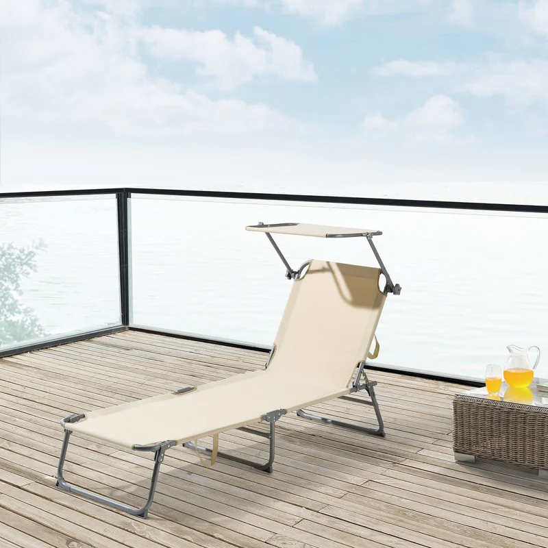 Tumbona Getaria 189x57x28 cm [en.casa]