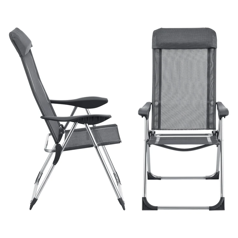 Set de 2 Sillas de Camping Errenteria Plegables 109 x 57 x 67 cm diferentes colores [en.casa]®