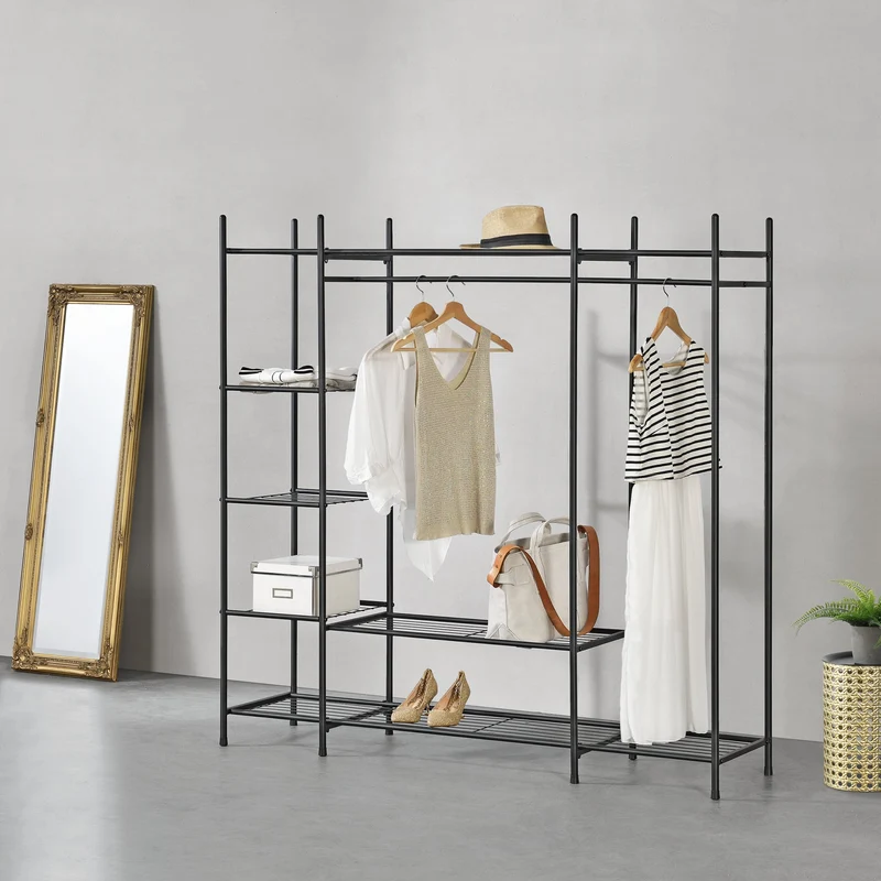Percheros negros varios modelos [en.casa]
