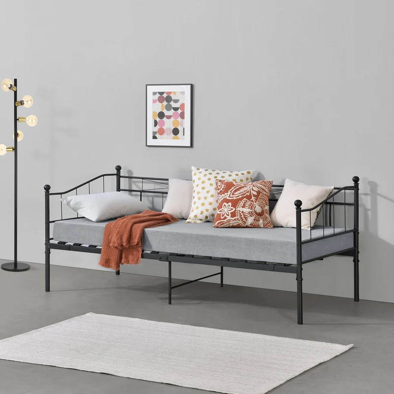 Cama de metal Arjeplog 90x200 cm hasta 150 kg varios colores en.casa