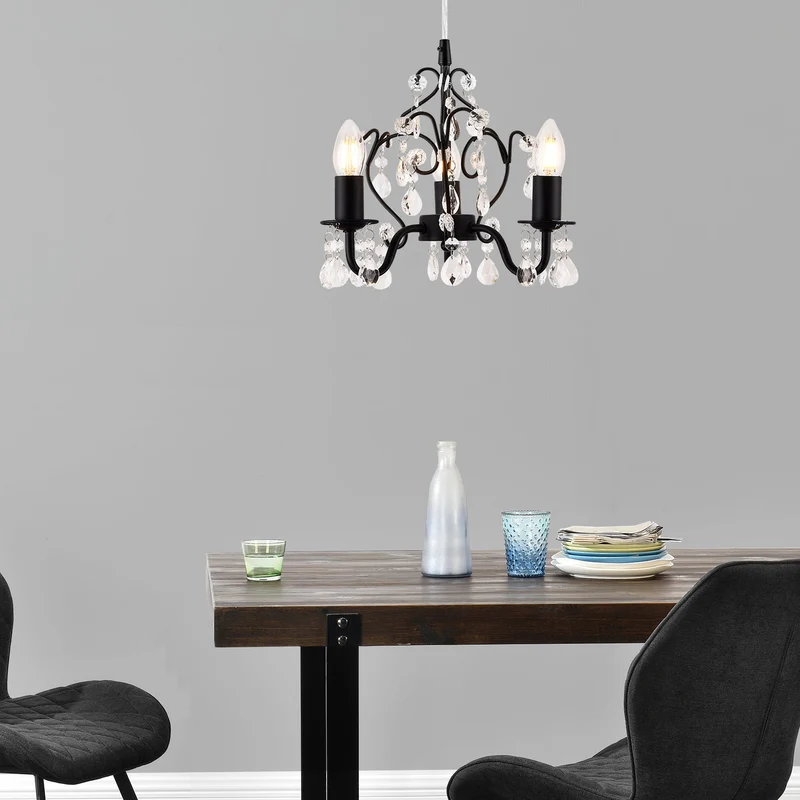 Lámpara de araña Lucerna 140 cm tres luces E14 en varios colores metal plástico lux.pro