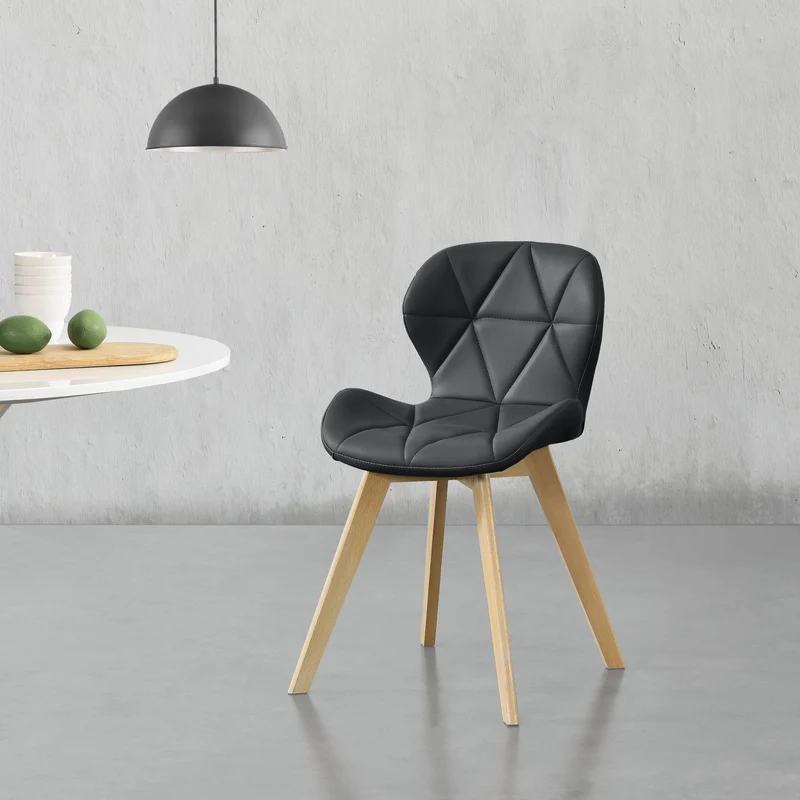 Silla de comedor Älmhult juego de 2 78x47x52 cm cuero sintético varios colores [en.casa]