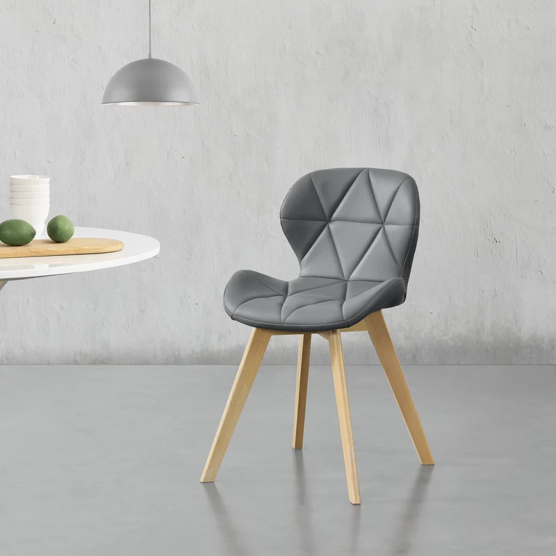 Silla de comedor Älmhult juego de 2 78x47x52 cm cuero sintético varios colores [en.casa]