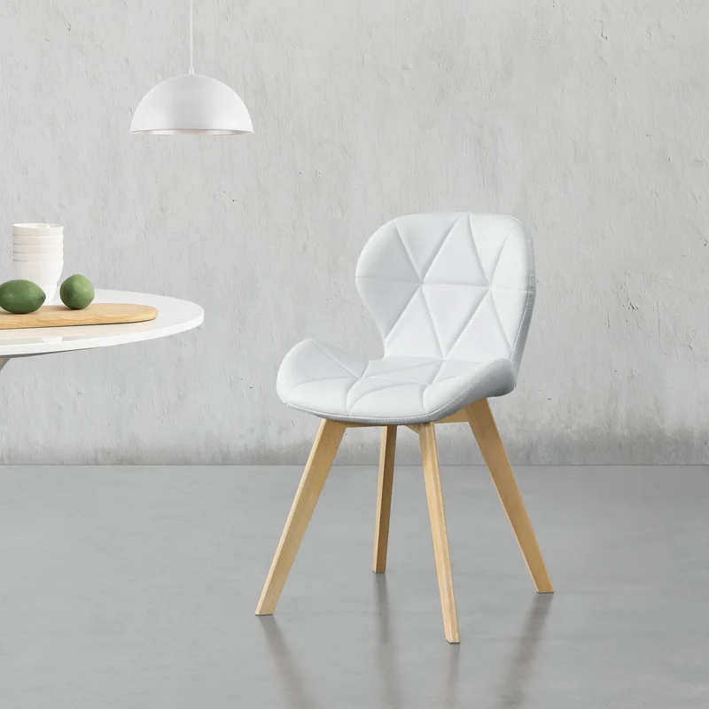 Silla de comedor Älmhult juego de 2 78x47x52 cm cuero sintético varios colores [en.casa]
