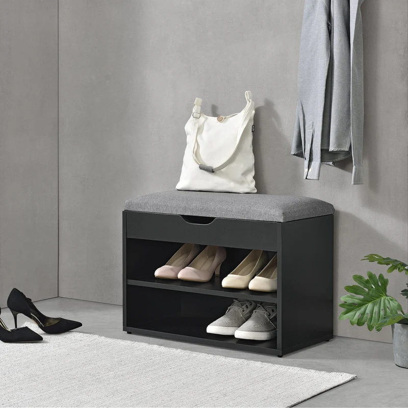 Banco de zapato Gentofte 46 x 60 x 30 cm para 4 pares aglomerado en Varios Colores [en.casa]