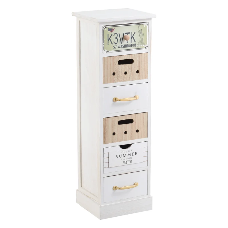 Cómoda Salo con 6 cajones 91x29x27cm en varios colores [en.casa]
