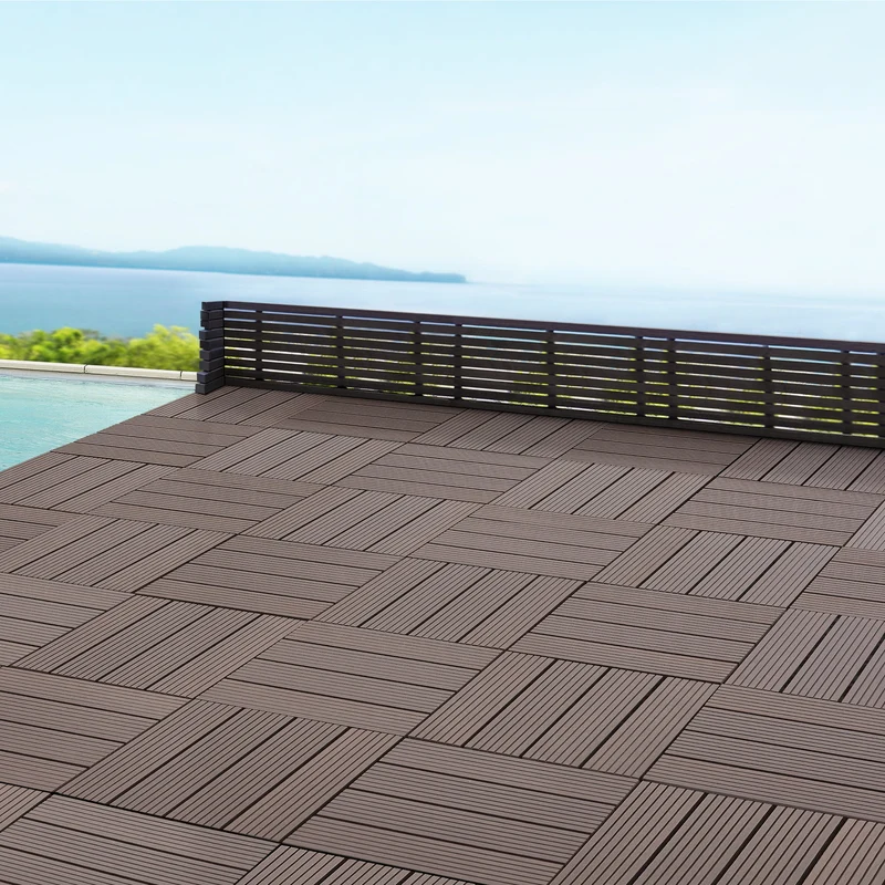 Baldosas WPC Schramberg juego de 11 piezas 1m² en varios colores [en.casa]