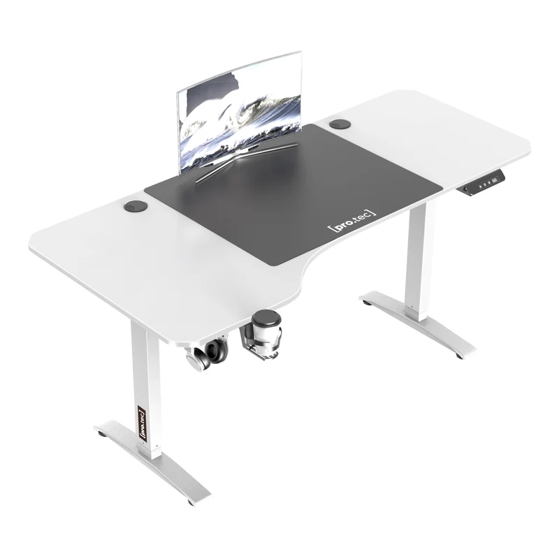 Mesa ajustable en altura Oxnard eléctrica 160x75cm en varios colores [pro.tec]