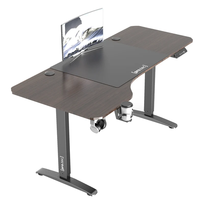 Mesa ajustable en altura Oxnard eléctrica 160x75cm en varios colores [pro.tec]